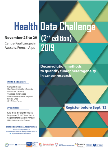 Affiche Health Data Challenge 2nd Edition Sept12